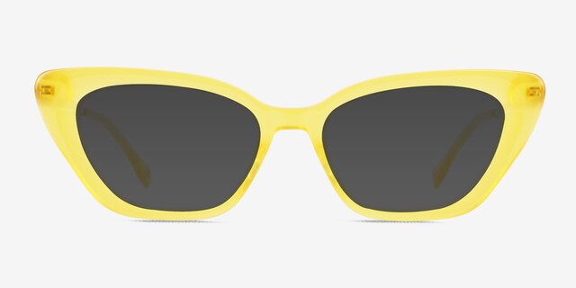 Suzanne Yellow AcetateSunglass Frames from EyeBuyDirect, Front View