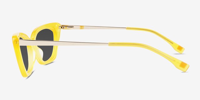 Suzanne Yellow AcetateSunglass Frames from EyeBuyDirect, Side View