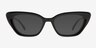 Suzanne Black AcetateSunglass Frames from EyeBuyDirect, Front View