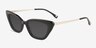 Suzanne Black AcetateSunglass Frames from EyeBuyDirect, Angle View