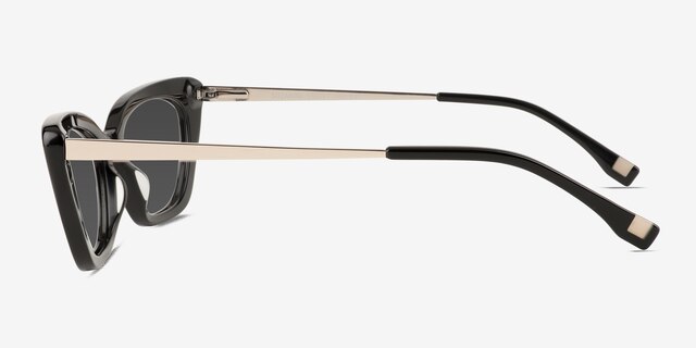 Suzanne Black AcetateSunglass Frames from EyeBuyDirect, Side View