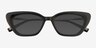 Suzanne Black AcetateSunglass Frames from EyeBuyDirect, Closed View
