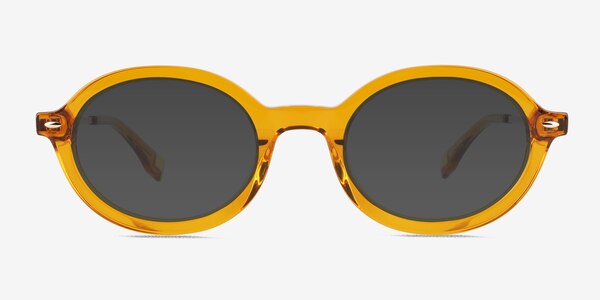 Adel Clear Orange Acetate Sunglass Frames