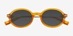 Adel Clear Orange AcetateSunglass Frames from EyeBuyDirect, Closed View