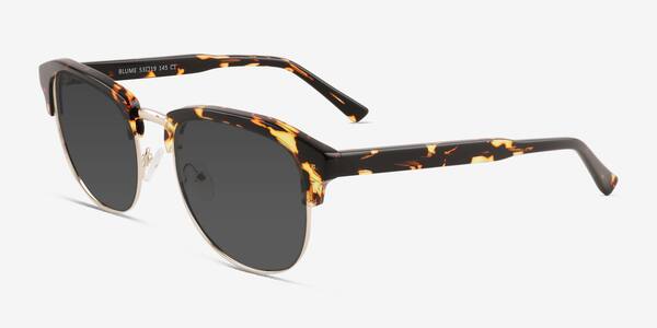 Spotty Tortoise Gold Blume -  Metal Sunglasses
