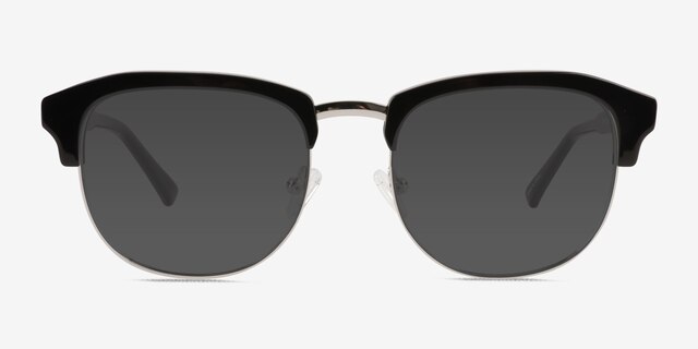 Blume Black Silver AcetateSunglass Frames from EyeBuyDirect, Front View