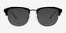 Blume Black Silver AcetateSunglass Frames from EyeBuyDirect, Front View