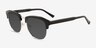 Blume Black Silver AcetateSunglass Frames from EyeBuyDirect, Angle View
