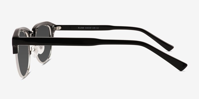 Blume Black Silver Acetate Sunglass Frames from EyeBuyDirect