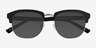 Blume Black Silver AcetateSunglass Frames from EyeBuyDirect, Closed View