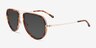 Mortar Tortoise AcetateSunglass Frames from EyeBuyDirect, Angle View