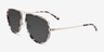 Mortar Tortoise Silver AcetateSunglass Frames from EyeBuyDirect, Angle View