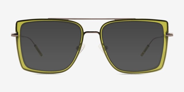 Kiln Clear Green Bronze AcetateSunglass Frames from EyeBuyDirect, Front View