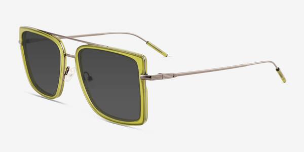 Clear Green Bronze Kiln -  Acetate Sunglasses