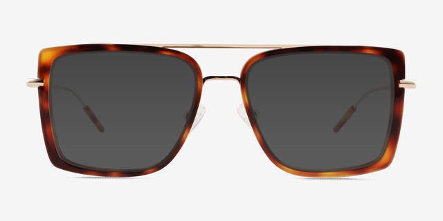 Kiln Tortoise Gold AcetateSunglass Frames from EyeBuyDirect, Front View