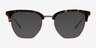 Inlay Tortoise Gold AcetateSunglass Frames from EyeBuyDirect, Front View