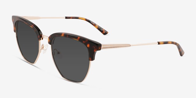 Inlay Tortoise Gold AcetateSunglass Frames from EyeBuyDirect, Angle View
