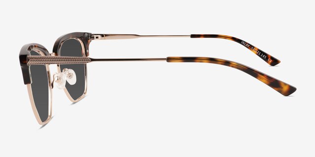 Inlay Tortoise Gold AcetateSunglass Frames from EyeBuyDirect, Side View
