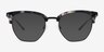 Inlay Tortoise Gunmetal AcetateSunglass Frames from EyeBuyDirect, Front View
