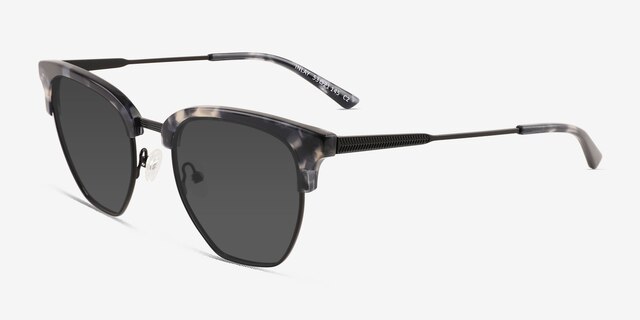 Inlay Tortoise Gunmetal AcetateSunglass Frames from EyeBuyDirect, Angle View
