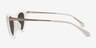 Draft White AcetateSunglass Frames from EyeBuyDirect, Side View