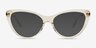 Draft Clear Yellow AcetateSunglass Frames from EyeBuyDirect, Front View