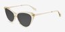Draft Clear Yellow AcetateSunglass Frames from EyeBuyDirect, Angle View