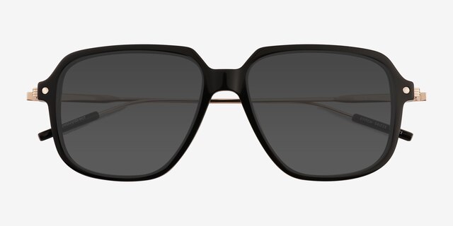 Stitch Black AcetateSunglass Frames from EyeBuyDirect, Closed View