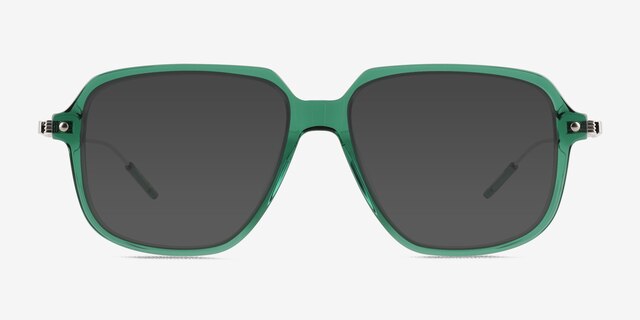 Stitch Clear Green AcetateSunglass Frames from EyeBuyDirect, Front View