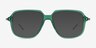 Stitch Clear Green AcetateSunglass Frames from EyeBuyDirect, Front View