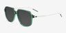 Stitch Clear Green AcetateSunglass Frames from EyeBuyDirect, Angle View
