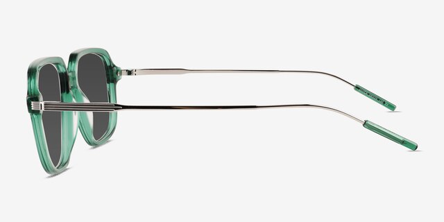 Stitch Clear Green AcetateSunglass Frames from EyeBuyDirect, Side View