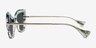 Glasswing Striped Gray AcetateSunglass Frames from EyeBuyDirect, Side View