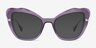 Glasswing Purple AcetateSunglass Frames from EyeBuyDirect, Front View
