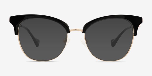 Twirler Black AcetateSunglass Frames from EyeBuyDirect, Front View