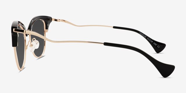 Twirler Black AcetateSunglass Frames from EyeBuyDirect, Side View