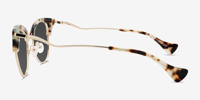 Twirler Ivory Tortoise AcetateSunglass Frames from EyeBuyDirect, Side View