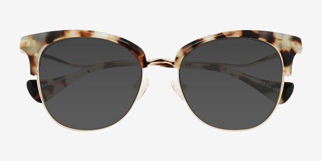 Twirler Ivory Tortoise AcetateSunglass Frames from EyeBuyDirect, Closed View