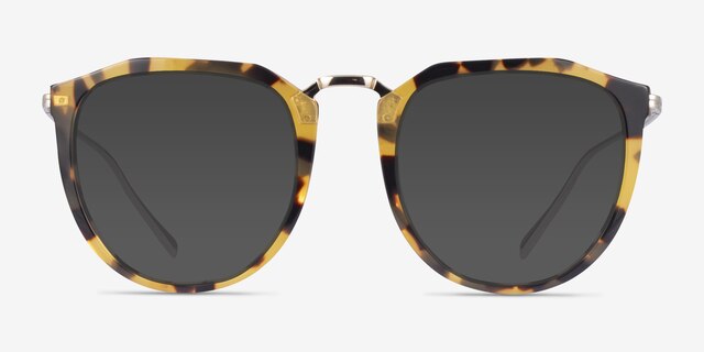 Succession Tortoise AcetateSunglass Frames from EyeBuyDirect, Front View