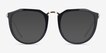 Succession Black AcetateSunglass Frames from EyeBuyDirect, Front View
