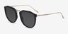 Succession Black AcetateSunglass Frames from EyeBuyDirect, Angle View
