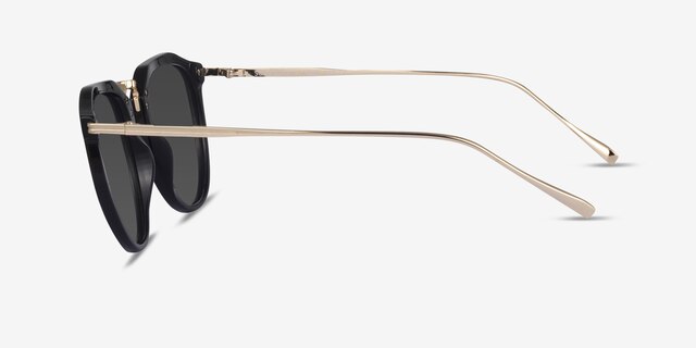 Succession Black AcetateSunglass Frames from EyeBuyDirect, Side View