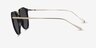 Succession Black AcetateSunglass Frames from EyeBuyDirect, Side View