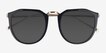 Succession Black AcetateSunglass Frames from EyeBuyDirect, Closed View