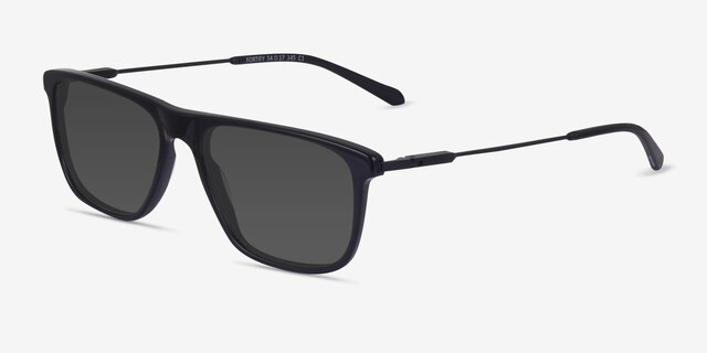Fortify Black AcetateSunglass Frames from EyeBuyDirect, Angle View