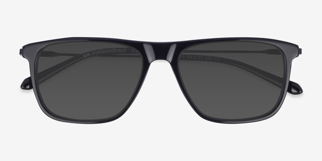 Fortify Black AcetateSunglass Frames from EyeBuyDirect, Closed View