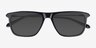 Fortify Black AcetateSunglass Frames from EyeBuyDirect, Closed View