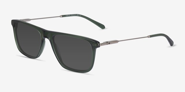Fortify Vert AcétateSoleil de Lunette de vue d'EyeBuyDirect, Vue d'Angle
