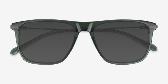Fortify Vert AcétateSoleil de Lunette de vue d'EyeBuyDirect, Vue Rapprochée