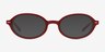 Merrick Red MetalSunglass Frames from EyeBuyDirect, Front View